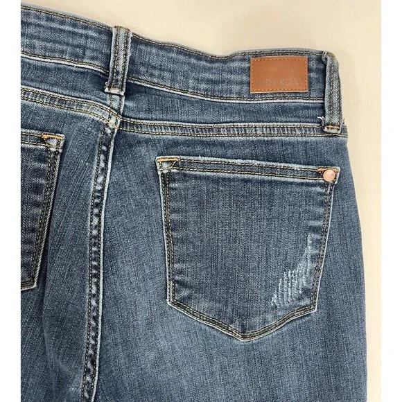 Judy Blue Jeans Mid-Rise Relaxed Fit Women's Dark Wash Curvy Size (5/27) - Picture 14 of 14